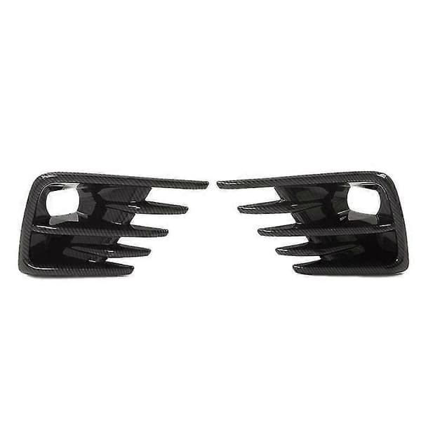 Par for 2019 2020 Karbonfiber Frontfanger Tåkelys Lampe Deksel Rammer Biltilbehør
