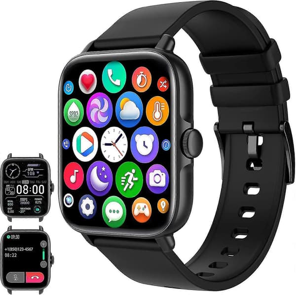 Smartklocka för Barn Kamera Sim Gsm Sos Samtal Telefon Klockor Barn Presenter [HK] black