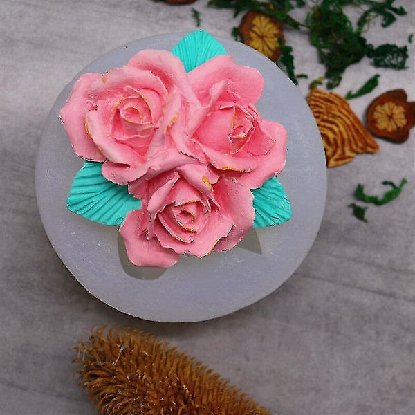Kageforme Valentinsdag Rose-formet Silikoneform 1 stk