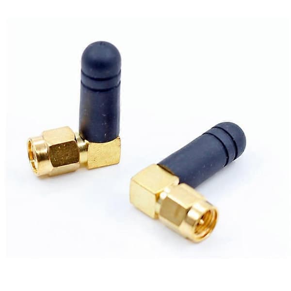 2 stk. Mini Gummi 3dBi 2.4ghz WIFI Antenne SMA Han Router Bluetooth Antenner A