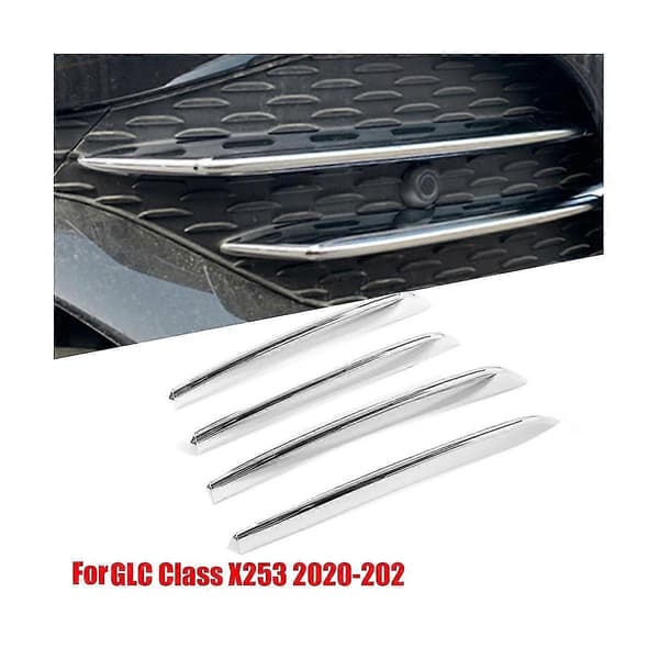 Bil Front Tåkelys Strips For Glc Klasse X253 2020-2023 Luftinntaks Grill Leppe Splitter Støping Trim
