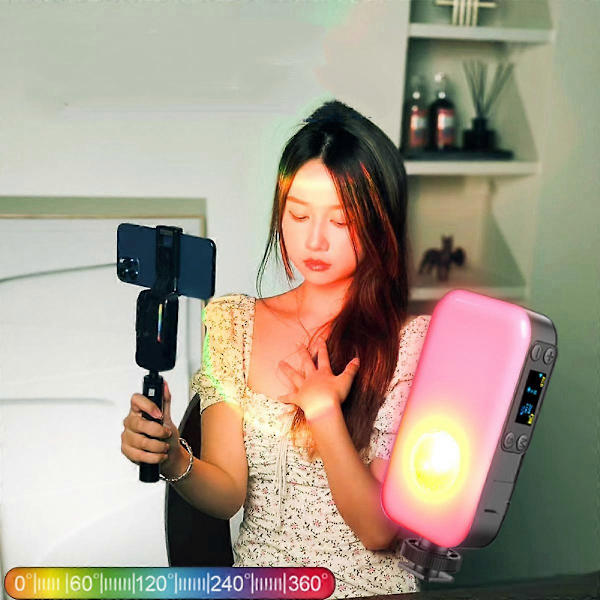 Rgb Led Fyllnadsljus Mini Portabel Multifunktionell Kamera Fyllnadsljus