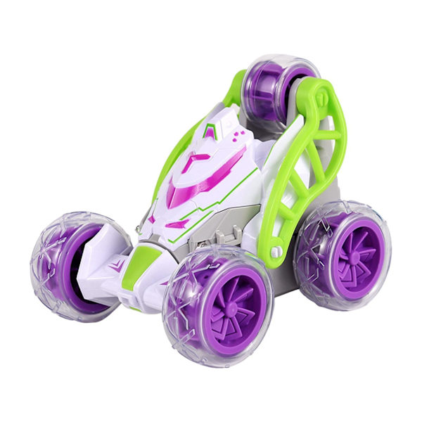 Spray RC Bil Mini Färgglad Ljus Drift Leksaksbil för Pojkar Crawler RC Stuntbil Lila Grön