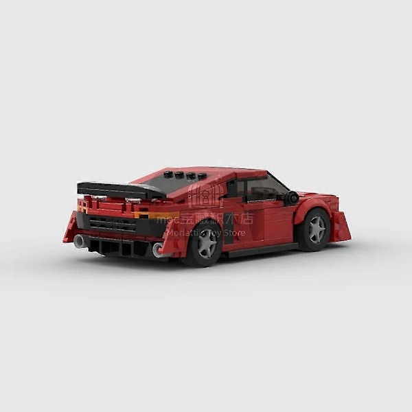 Moc Superbil R8 412 Delar Racing Speed Champion Racer Byggklossar Kreativa Garageleksaker För Pojkar Presenter Leksaksbilar