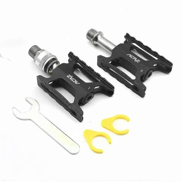 Ultralette CNC pedaler med fuld titaniumaksel til BROMPTON silver ACRZ logo