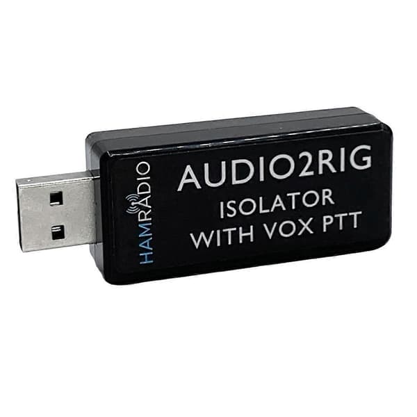 AUDIO2RIG USB-ljudkortskontakt för amatörradio, ICOM affärsradio stöder PTT-kontroll Black
