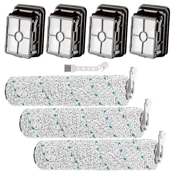 Ersättningskit för CrossWave Cordless Max-serien 2787 2554A, 25542, 25548, Multi-borstrullar HEPA-filter