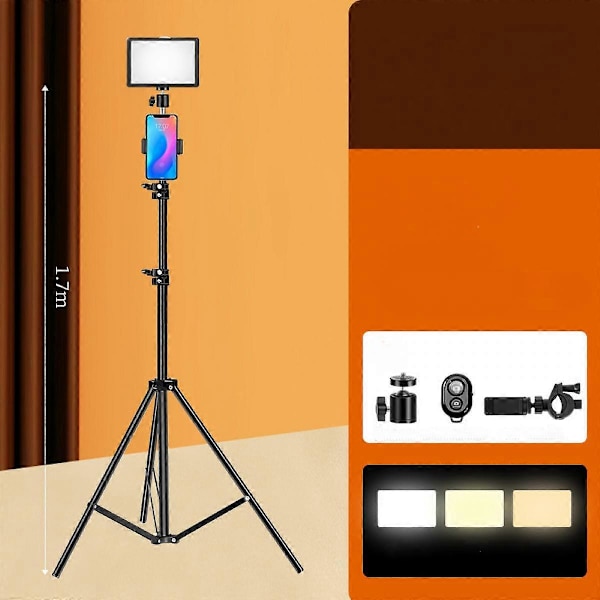LED Videolyspanel Udfyldningslys Fuld Farveoutput Video Bløde Lys