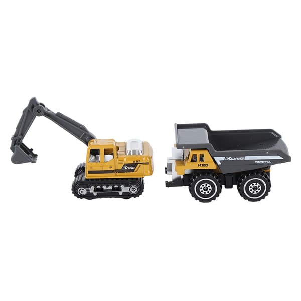 6 st 1 64 Legering Konstruktion Fordon Leksak Mini Bil Set Barn Julklapp