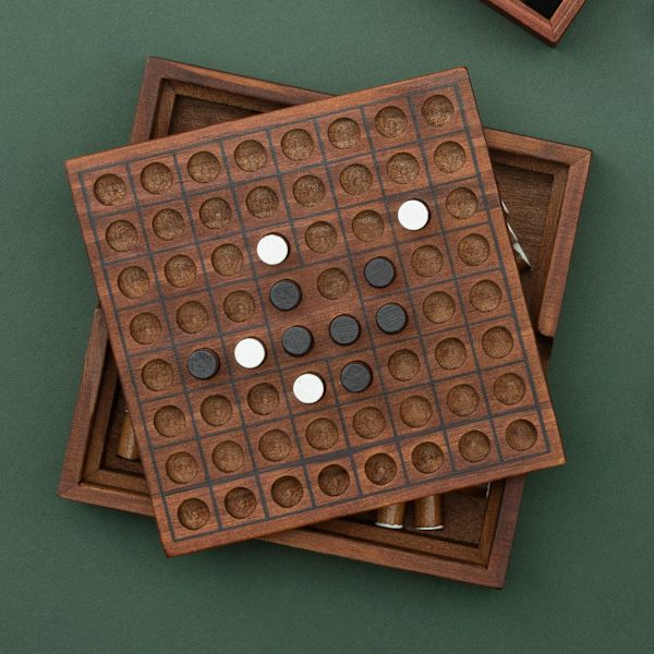 Iron & Glory Reversi Strategispel i Trä
