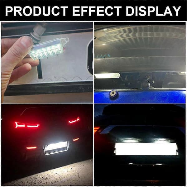 2 STK. LED Bilnummerpladelys Hvid til VIII 2004-2008 X 2008-2018