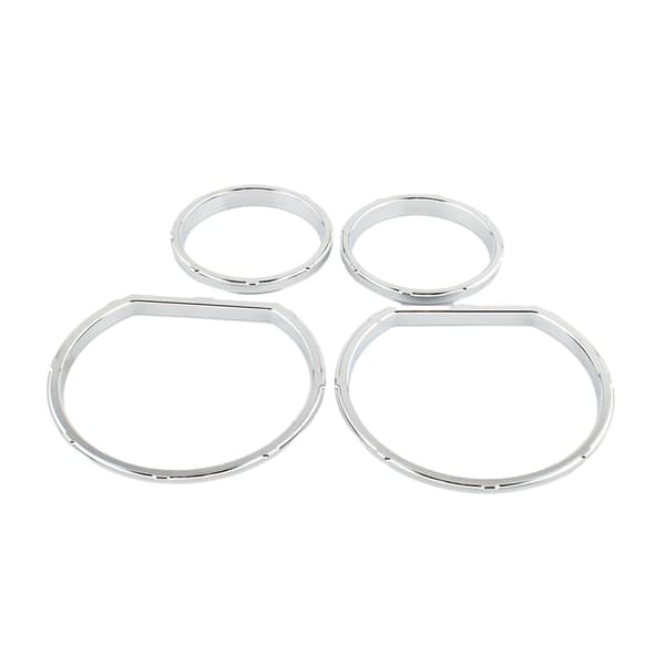 4st Instrumentbräda Mätartavla Ram Set för Street Glide 2014-2013 Silver