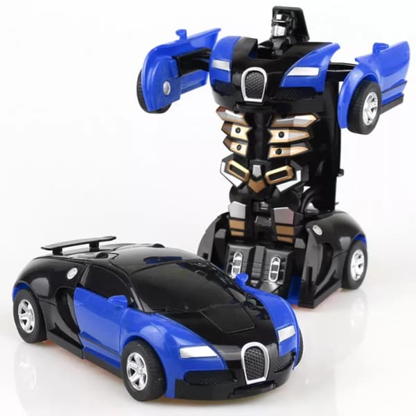 Mini 2 I 1 Bil Leker Ennøkkel Deformasjonsbil Leker Automatisk Transformasjonsrobot Modellbil