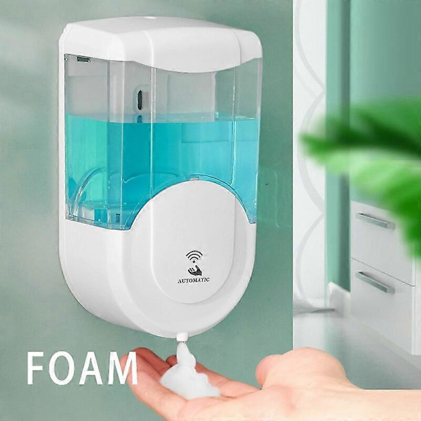 Väggmonterad tvåldispenser för els Beröringsfri automatisk intelligent infraröd sensor skumdispenser för offentliga toaletter hem Foam