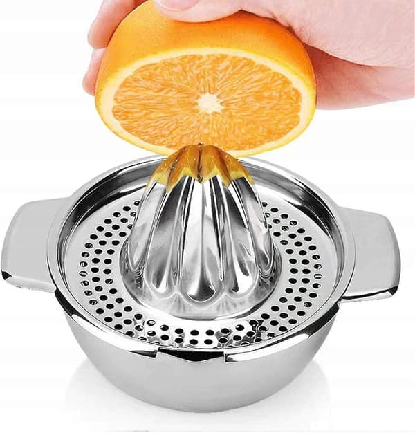 Manuell Citruspress med 400ml Behållare silver/gray