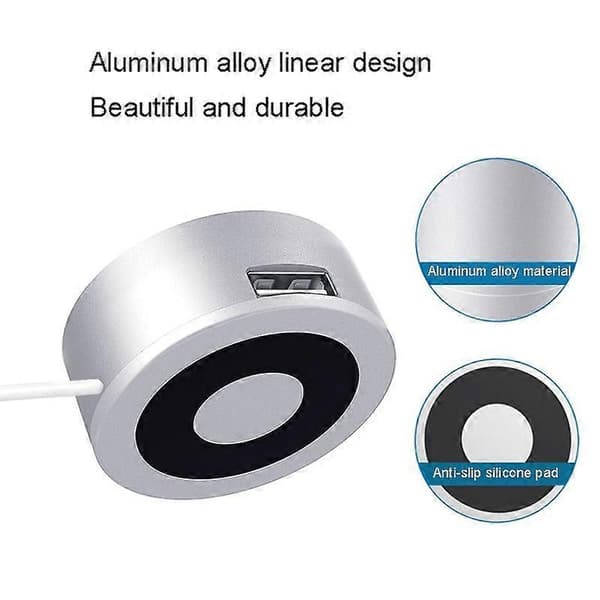 For Apple Pencil 1 3 USB-port ladebase i aluminium A48-2 Silver