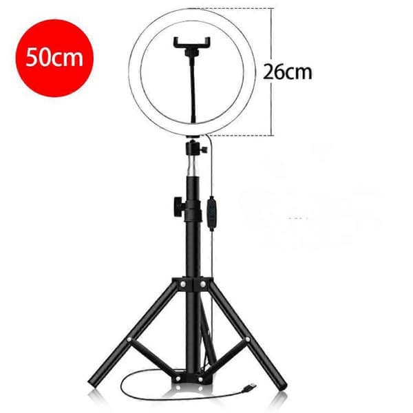 26 cm udfyldningslys ringlys supplerende lys LED-lys foldbart udfyldningslys