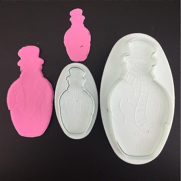 Kakformar Nya Jul Snögubbe Styling Aromatiska Gipsformar 4-pack