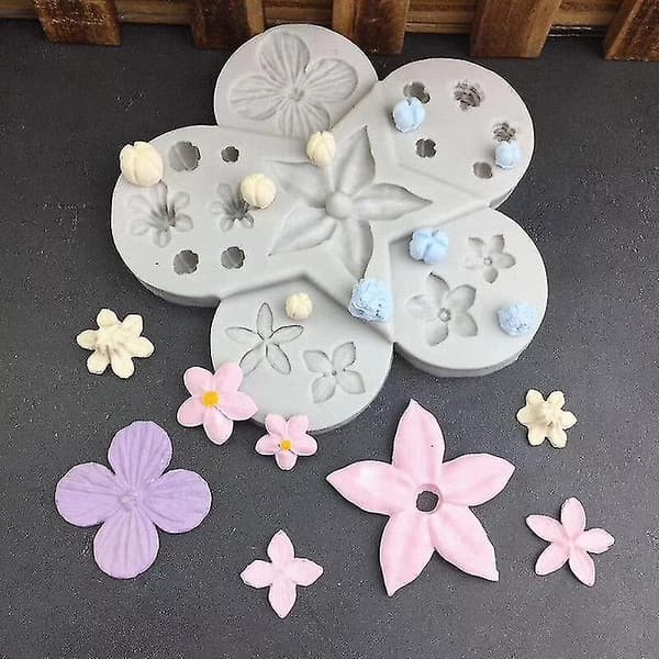 Kakeformer - Nye ferskenblomstformet limform 2 stk