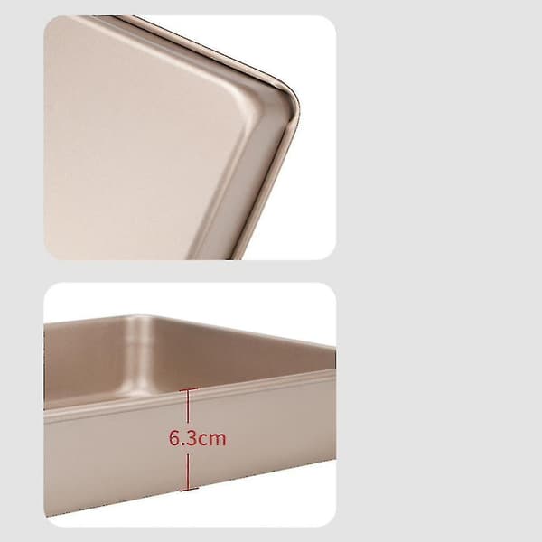 Kageforme Homemiyn Høj Bageform Nonstick Bageplade Metal Ovn Bageplade 32,5x27x6,3cm