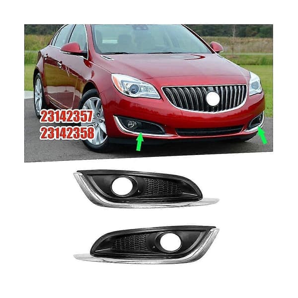 1 par frontfanger tåkelys trimdeksel 23142357 23142358 for Regal 2014-2017 grillramme tåkelys