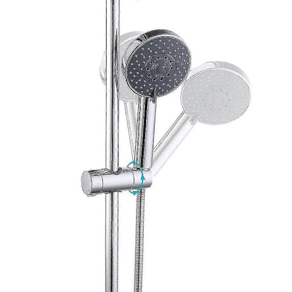 Justerbar dusjhodeholder for glidebryter, universal 18-25 mm