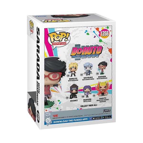 Sarada (Sharingan) Boruto Pop! Anime Vinyylifiguuri Multicolor One Size