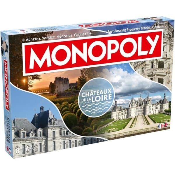 MONOPOLY Châteaux de la Loire - Brädspel - VINNANDE DRAG