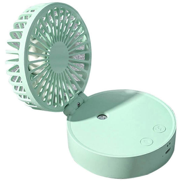 Mini Desktop Spray tuuletin paristolla (vihreä)