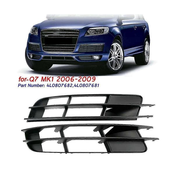 4l0807681b 4l0807682b Front Nedre Tåkelys Grill Tåkelys Deksel Bil kompatibel med 2010-2015 Black