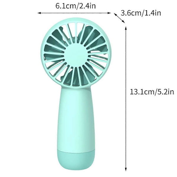 Ladattava mini-USB-tuuletin (vihreä)