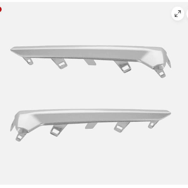 2 stk. Tåkelysformingslist 57708SG000 for Subaru reservedeler, robust Silvery Pack 30x8x2 cm