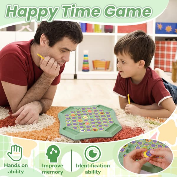Frukt & Djur Vänd Schack Minnesbräde Spel - Matcha, Samla & Ha Kul!