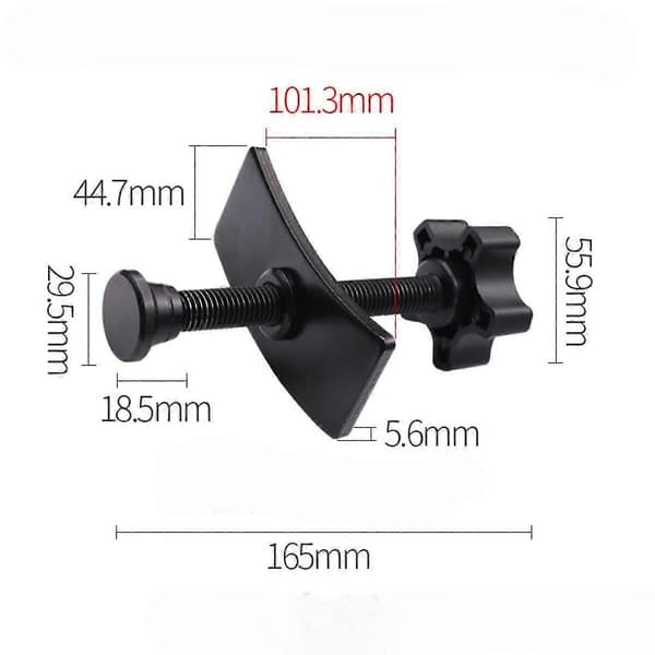 Generisk bremseklodsspreder, robust, professionelt skivebremseklodsseparationsværktøj Black 165MM