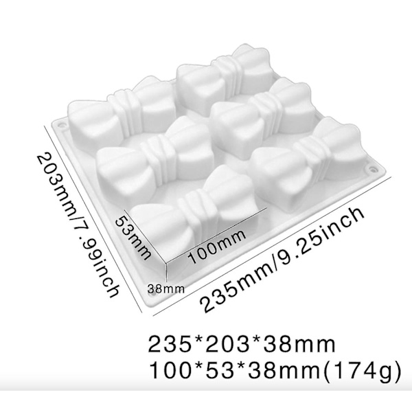 Isterningebakker Silikoneforme Mousse Dessert Butterfly Form Bakke Kagedekorationsforme Bageforme