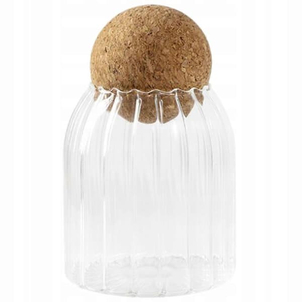 Slikbeholder til madkorn til terrariumtank multicolor