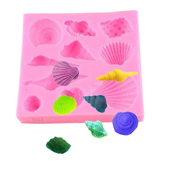 Kakeformer Den Nye Conch Form Dråpe Lim Form Skjellformet Kake Dekorerer Formen 1 stk