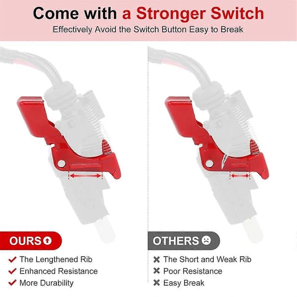 För V11 SV14 Dammsugare Stark Trigger Switch Montering, Uppgraderade Ersättningsdelar för Strömknapp
