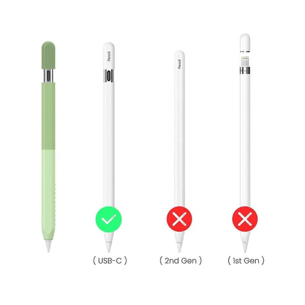 For Apple Pencil USB-C AhaStyle PT102-3 Silikon Penn Etui Purple