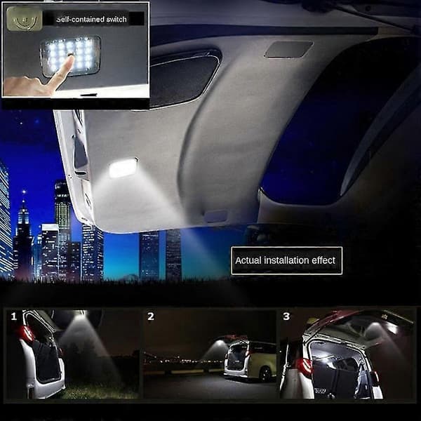 LED bagasjeromslys midtre lampe for Alphard Vellfire 30-serien 2015-2020