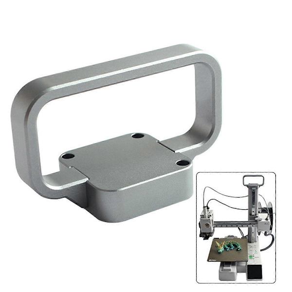 Til Bambu A1 Mini Helt Metal Håndtag CNC AL6061 Materialesæt Let at Holde til A1 MINI 3D Printerdele Silver