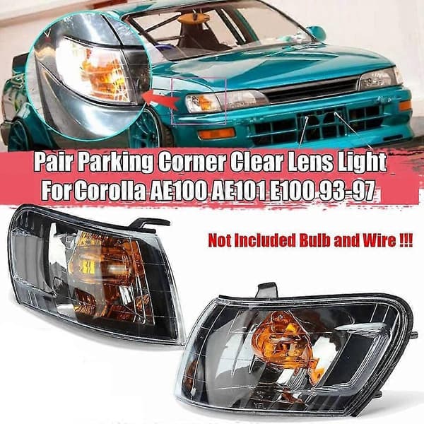 1 Par Parkeringshörna Klar Lins Lampa För Ae100 Ae101 E100 1993-1997