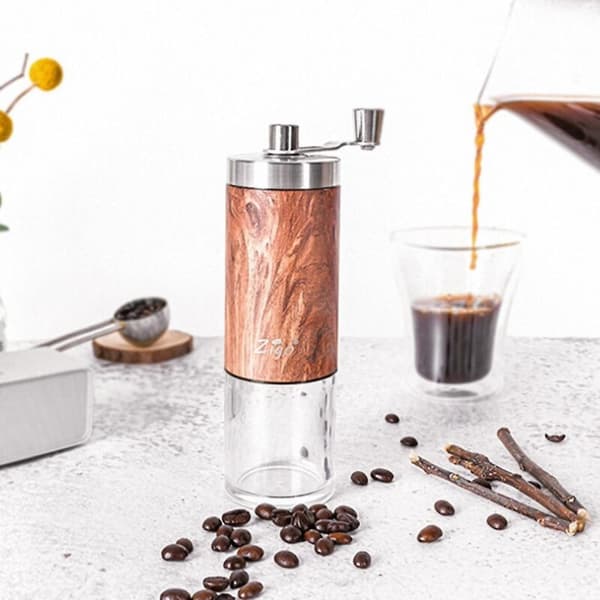 Håndkaffekværn Rustfrit stål Burr Kværn Konisk Kaffekværn Håndkaffekværn