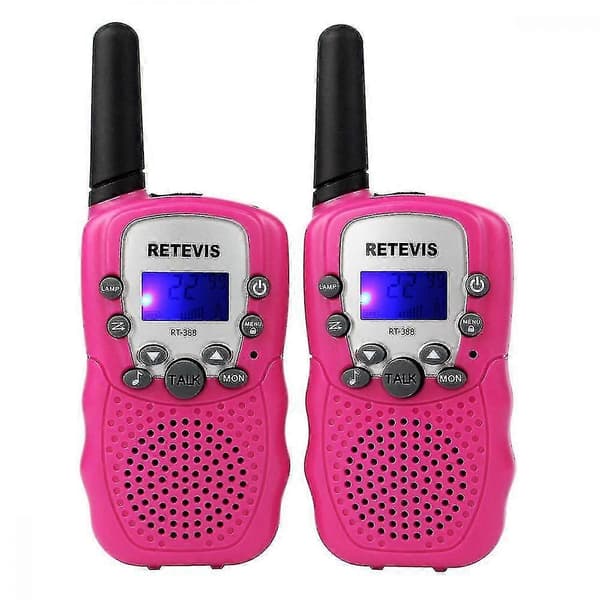 Hywell 2 stk. Rt-388 børne walkie-talkie, et par lyserøde