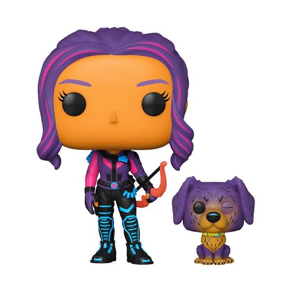Kate Bishop ja Lucky (Blacklight) Hawkeye Pop! Marvel Vinyylihahmo Multicolor One Size