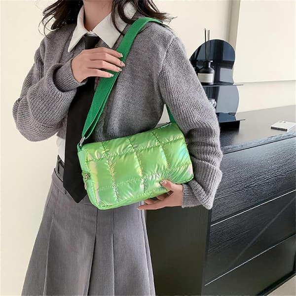 Moderigtig dameskuldertaske Crossbody tasker Satchel Komplementerer ethvert outfit lyseblå Black