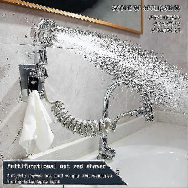 Zk-Multifunktionell Kran Duschmunstycke Badrumsspray Avloppsfilter Slang