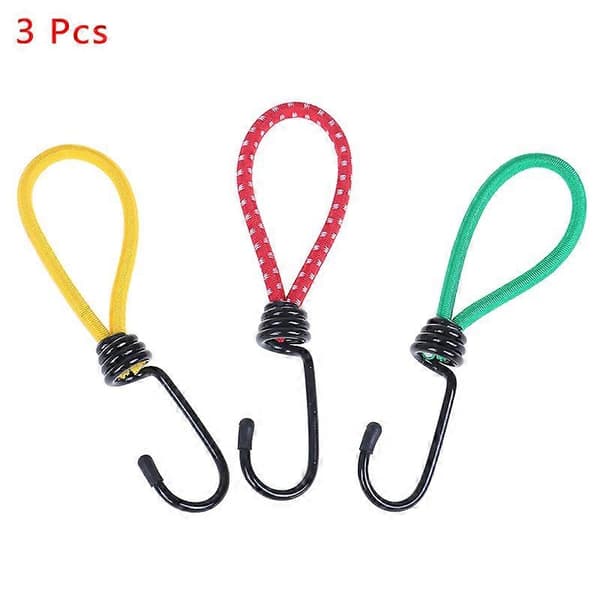 3 stk/parti Telt Elastisk Snor Spenne Utendørs Camping Telt Elastisk Snor Spenne Høy Elastisitet Faste Stropper Camping Telt Tilbehør