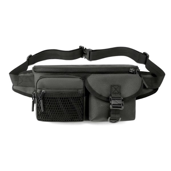 Kestävä vyölaukku useilla säilytysvaihtoehdoilla, crossbody-laukut ulkoilun harrastajille Gray