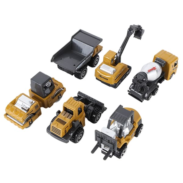 6 st 1 64 Legering Konstruktion Fordon Leksak Mini Bil Set Barn Julklapp